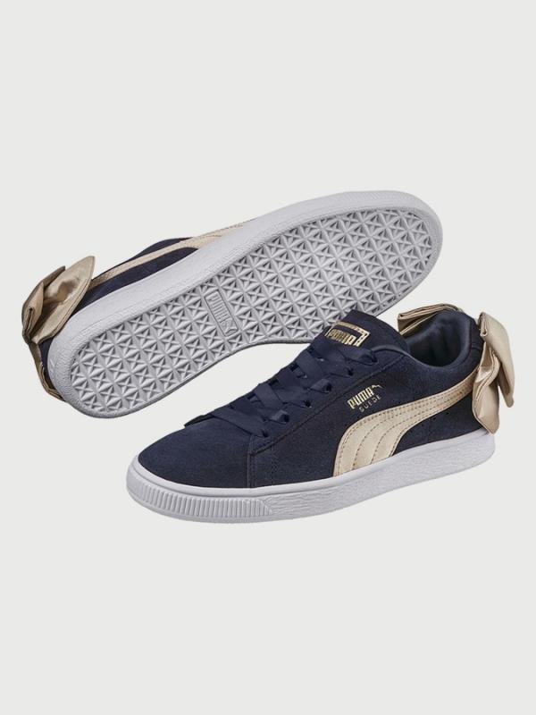 Boty Puma Suede Bow Varsity Wn s Modrá