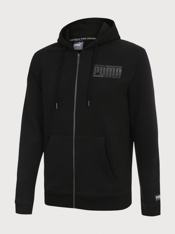 Mikina Puma Athletics FZ Hoody FL Černá