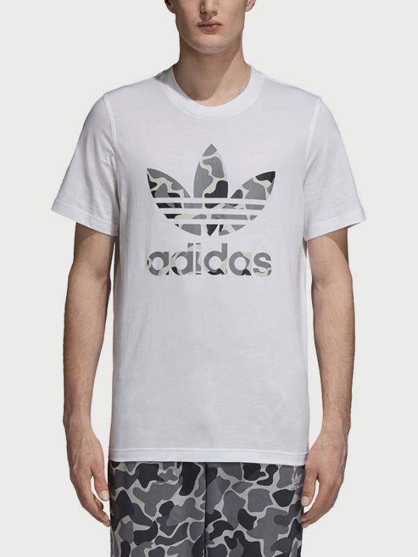 Tričko adidas Originals Camo Tref Tee Bílá