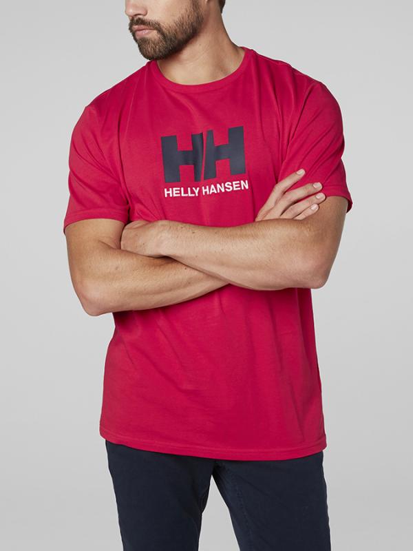 Tričko Helly Hansen Logo T-Shirt Červená