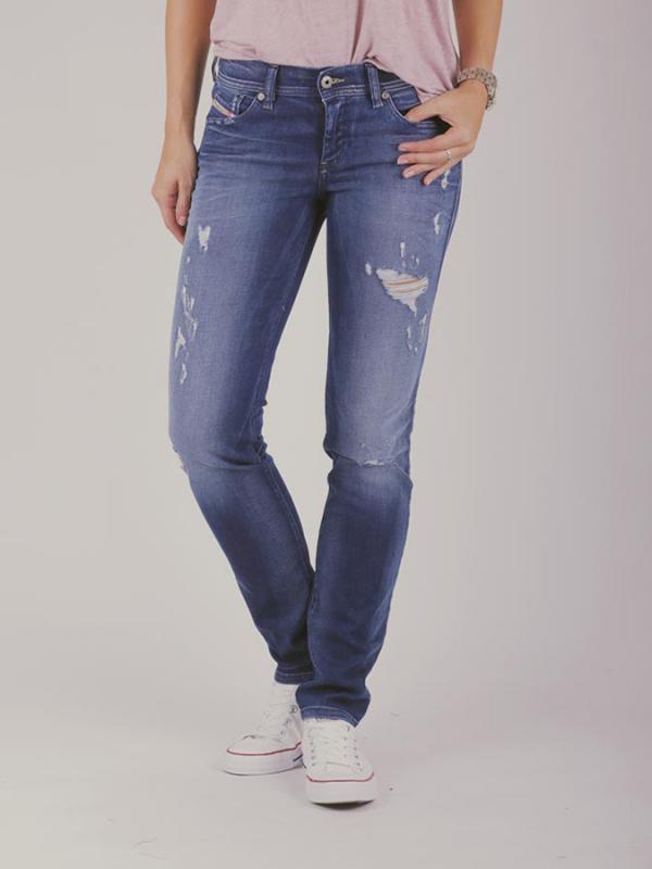 Džíny Diesel FRANCY L.32 PANTALONI Modrá