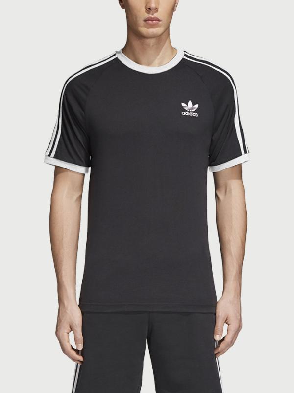 Tričko adidas Originals 3-Stripes Tee Černá