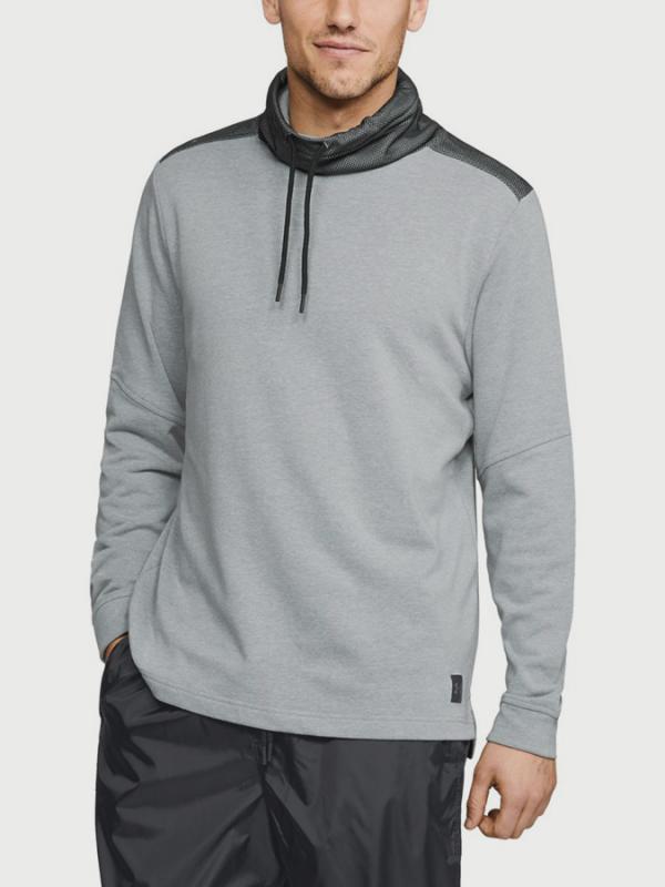 Mikina Under Armour Microthread Terry Mock Šedá