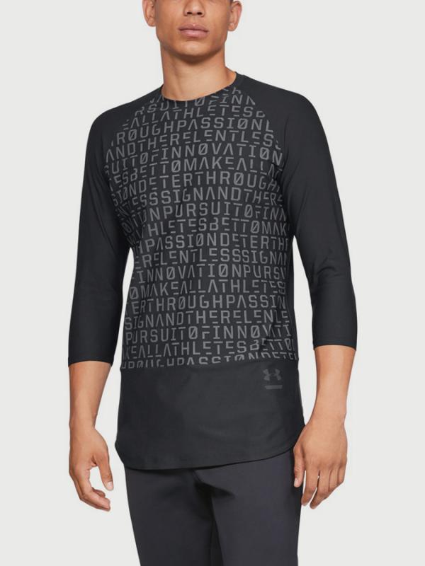 Tričko Under Armour Perpetl Graphic 3/4 Slv Černá