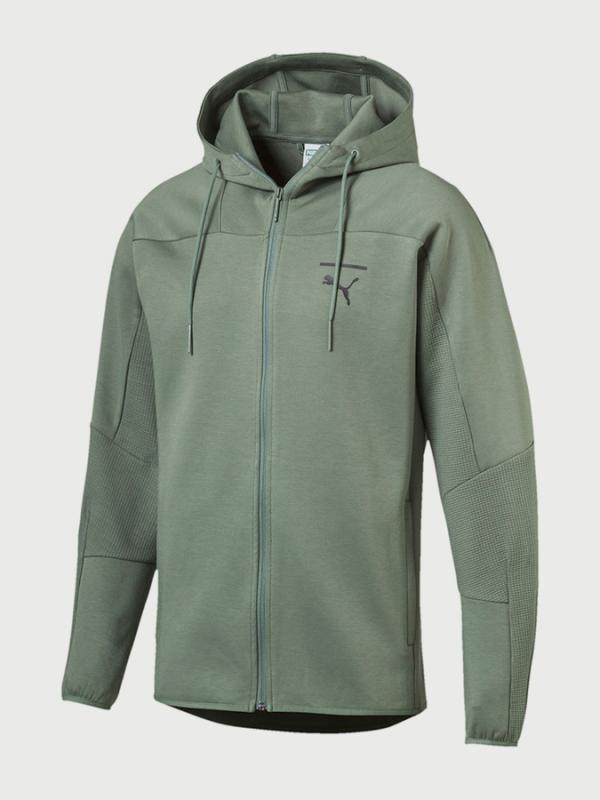 Mikina Puma Pace FZ Hoody Zelená