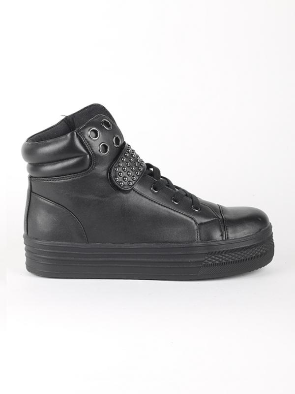 Boty Primadonna Calzatura Sneakers Eco-Pelle Nero Černá