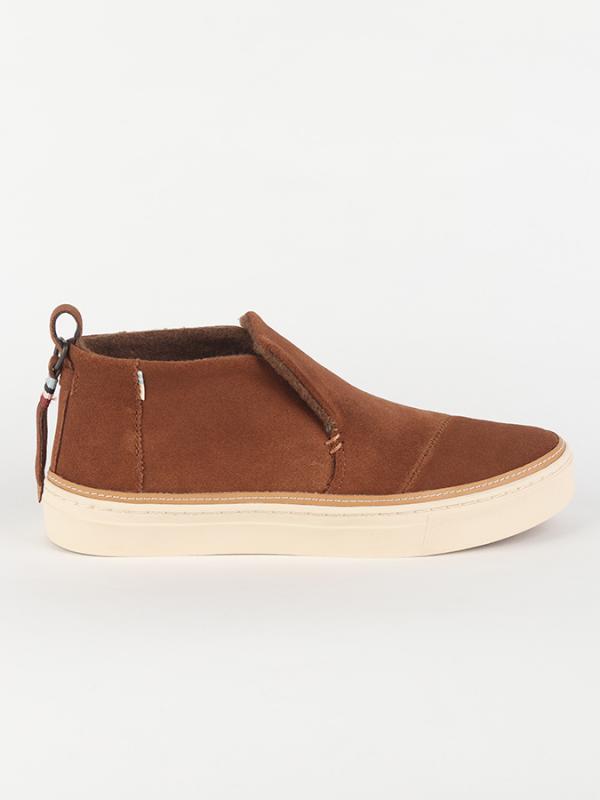 Boty Toms Dark Amber WR Suede Hnědá