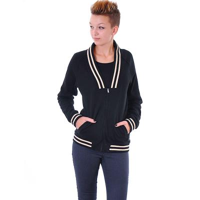Mikina Obey BAYSIDE CARDIGAN BLACK  / CREAM