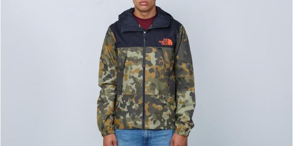 The North Face Mountain Q Jacket New Taupe Green/ Macrofleck Print