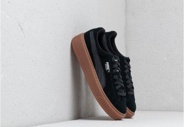 Puma Suede Platform Animal Puma Black-Silver