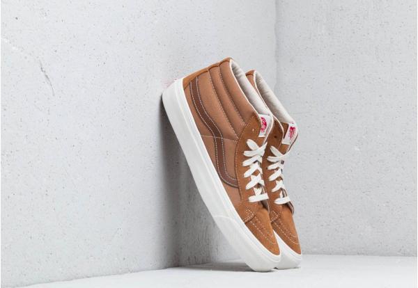 Vans OG Sk8-Mid LX (Seude/ Canvas) Tobacco Brown