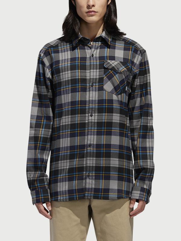 Košile adidas Originals Flex Flannel Černá