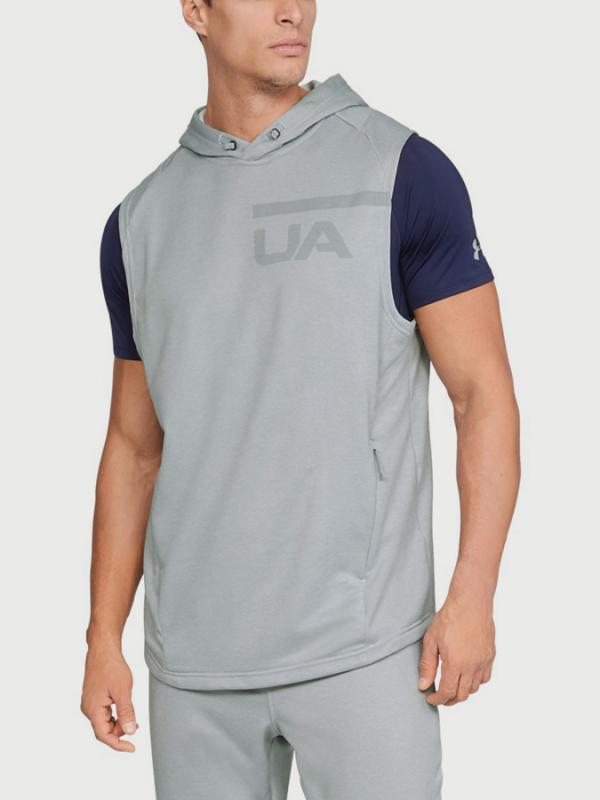 Mikina Under Armour Tech Terry SleeveleSS Hoodie Šedá