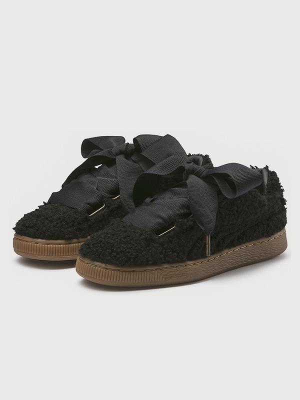 Boty Puma Basket Heart Teddy Wn s Černá