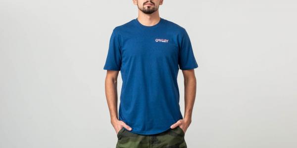Oakley B1B Chrome Shortsleeves Tee Dark Blue