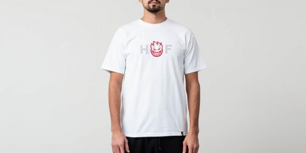 HUF Spitfire Logo Shortsleeves Tee White