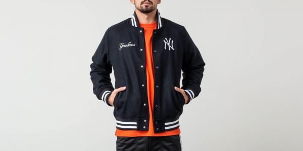 New Era MLB Team Apparel New York Yankees Bomber Blue Marine