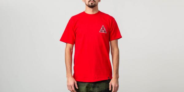HUF x Spitfire Triple Triangle T-Shirt Red
