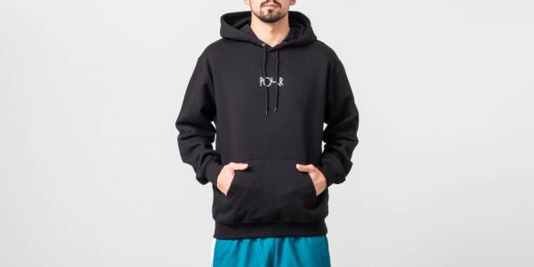 Polar Skate Co. Stroke Logo Hoodie Black