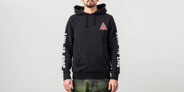 HUF x Spitfire Triangle Pullover Hoodie Black