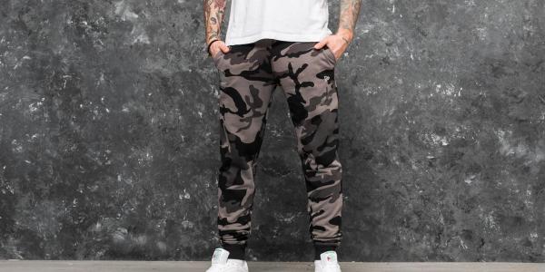 New Era BNG Fleece Track Golden State Warriors Pant Grey Camo