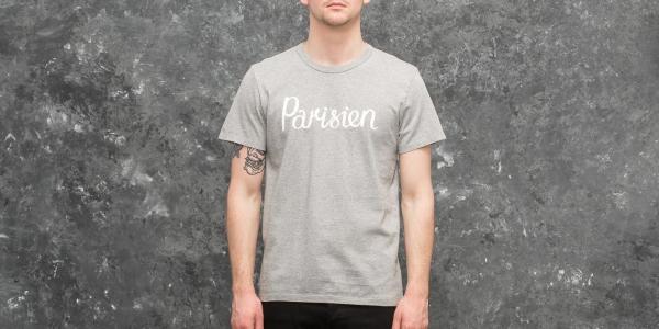 MAISON KITSUNÉ Parisien Tee Grey Melange