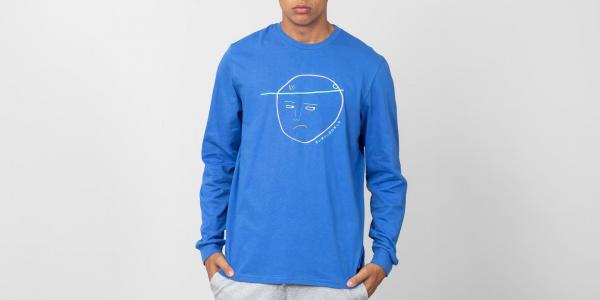 Lazy Oaf Sorry I'm Late Longsleeve Tee Blue