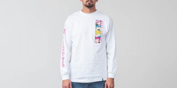 HUF Make Em Cry PT 2 Longsleeve Tee White