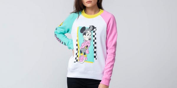 Vans x Disney Hyper Minnie Crewneck White
