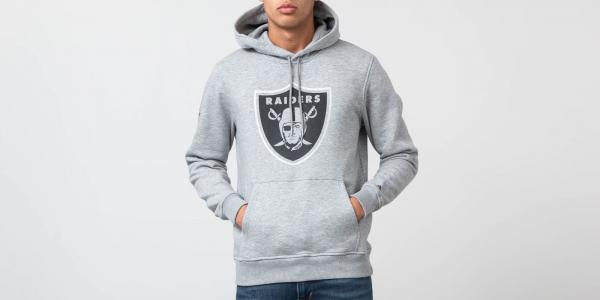 New Era NFL Oakland Raiders Pack Hoodie Grey