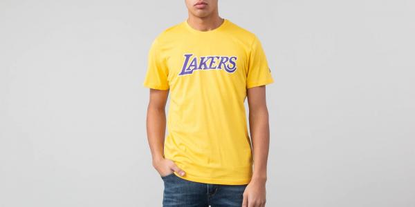 New Era Team Apparel Tee Los Angeles Lakers Yellow