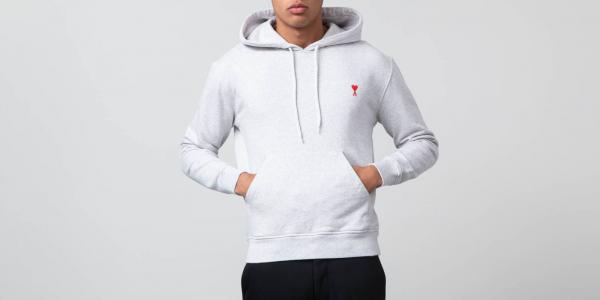 Alexandre Mattiussi De Coeur Hoodie Heather Grey