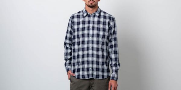Norse Projects Osvald Soft Check Shirt Kit White