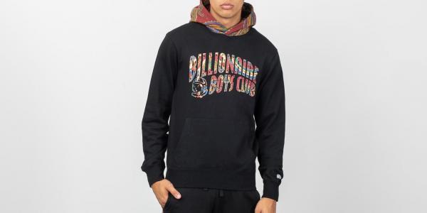 Billionaire Boys Club Paisley Contrast Popover Hoodie Black
