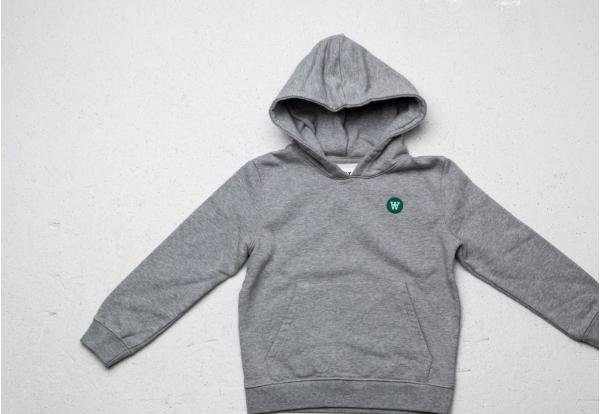 WOOD WOOD Kids Izzy Hoodie Grey Melange