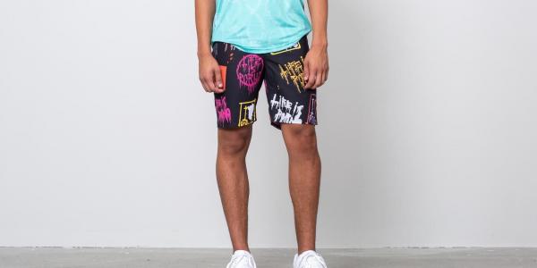 Life Is Porno Back To The Future Boardshorts Black