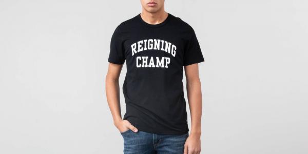Reigning Champ Ivy League T-Shirt Black/ White