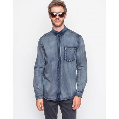 Cheap Monday Bolt denim shirt youth blue S