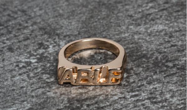 Chained and Able Able Word Ring Gold