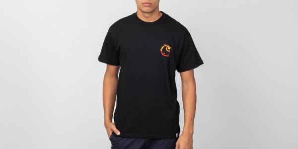 Carhartt WIP Burning Shortsleeve Tee Black