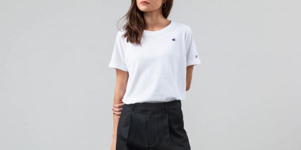 Champion Crewneck T-Shirt White