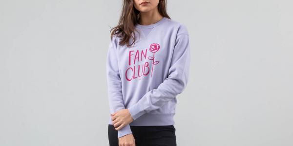 WOOD WOOD Flora Sweatshirt Crewneck Light Purple