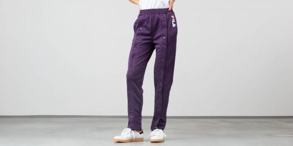 FILA Front Popper Track Pants Navy Cosmos