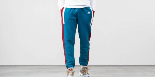 Nike NSW Re-Issue Fleece Pant Teal/ Dark Red/ Cream White