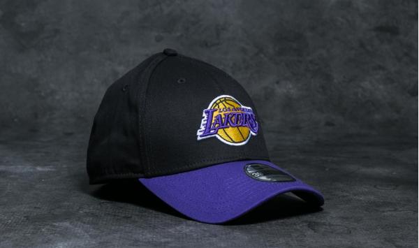 New Era 39Thirty Blackbase Los Angeles Lakers Official Team Colour