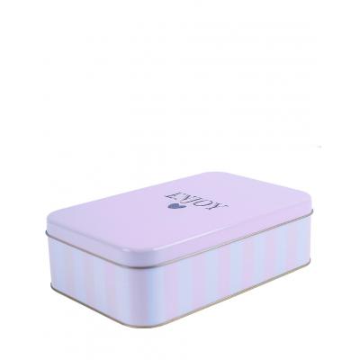 MISS ETOILE Enjoy Tin Box ROSE STRIPE