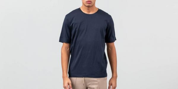 SELECTED Frelly Shortsleeve O-Neck Tee Dark Sapphire