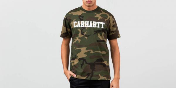 Carhartt WIP College Shortsleeve Tee Camo Laurel/ White
