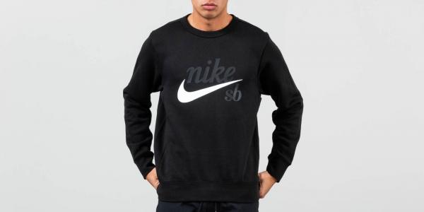 Nike SB Icon Crewneck Black/ White