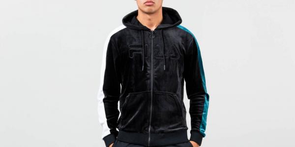 FILA King Zip Hoodie Black